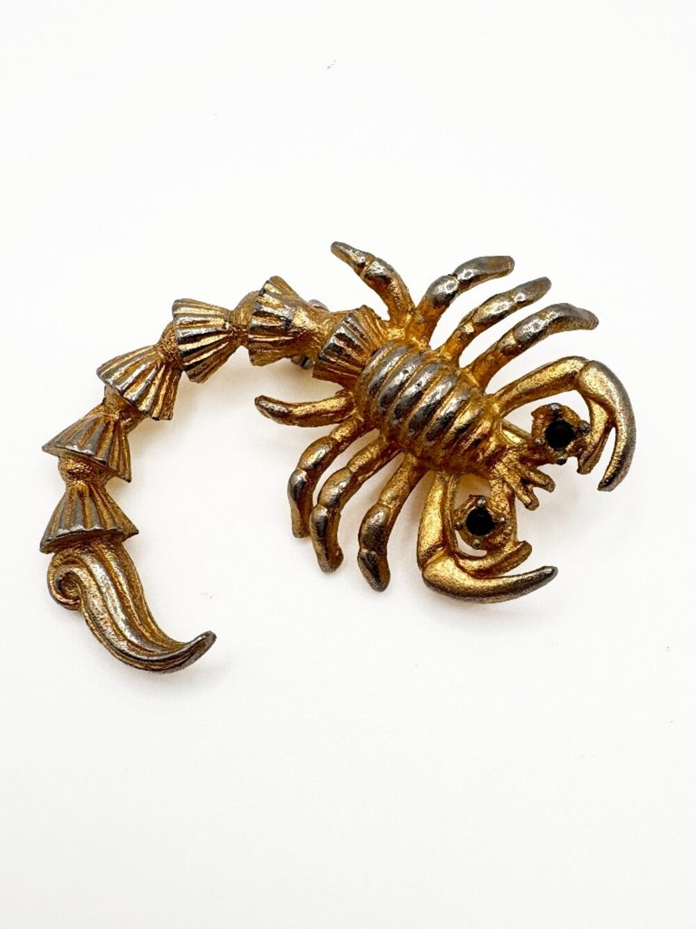 Vintage Gold Tone Scorpion Brooch